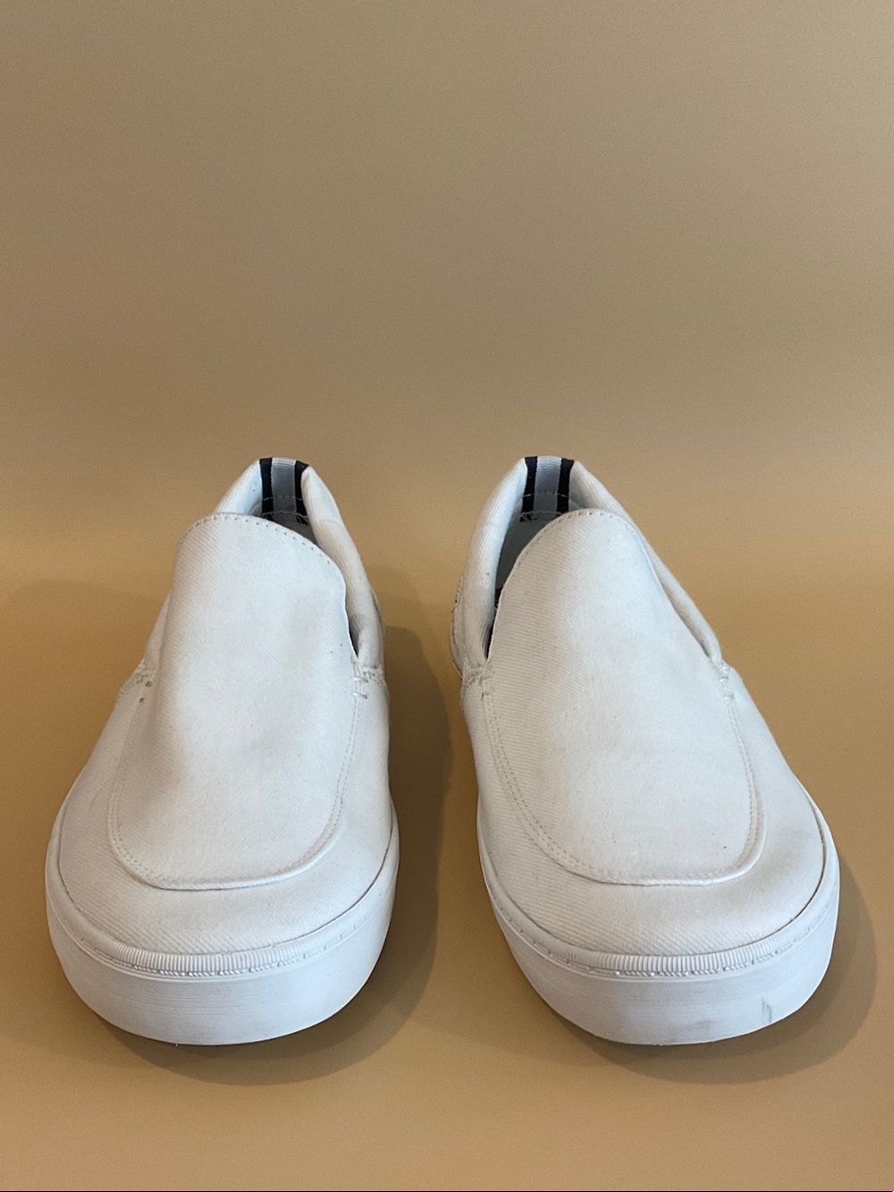 Sperry Men's Slip-On Canvas Sneakers in White - Picture 3 of 9